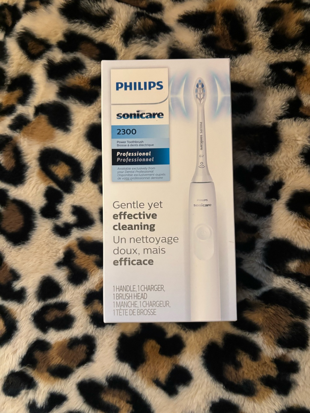 2300 White Electric Toothbrush - Gentle Yet Effective Cleaning